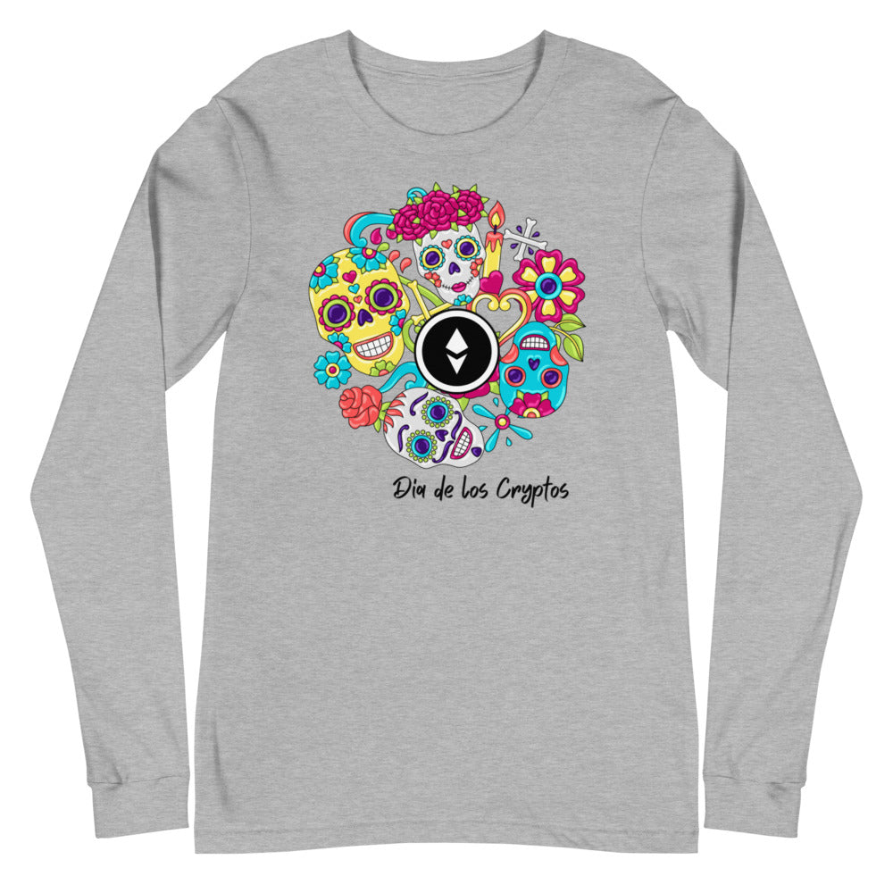Dia De Los Cryptos (Ethereum) Unisex Long Sleeve Tee