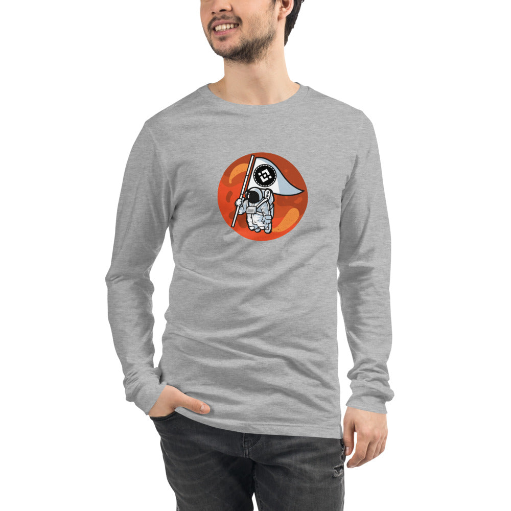 Binance To The Moon Unisex Long Sleeve Tee