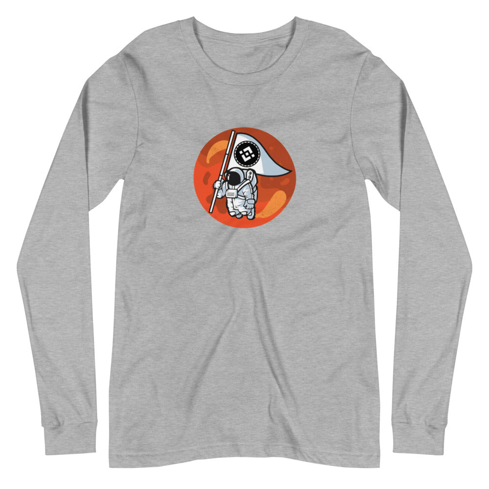Binance To The Moon Unisex Long Sleeve Tee