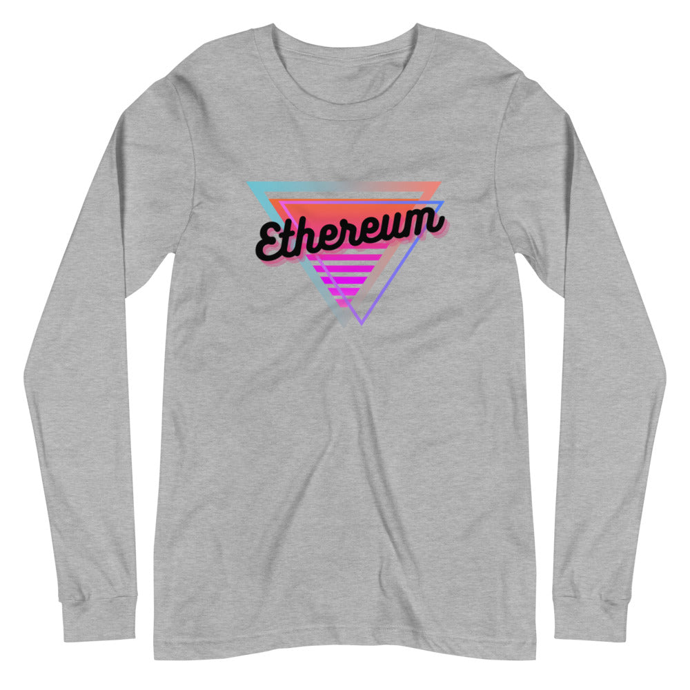 Ethereum Neon Triangle Unisex Long Sleeve Tee