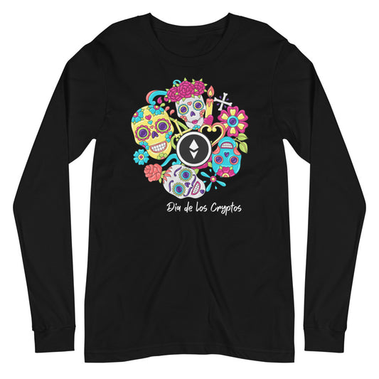 Dia De Los Cryptos (Ethereum) Unisex Long Sleeve Tee