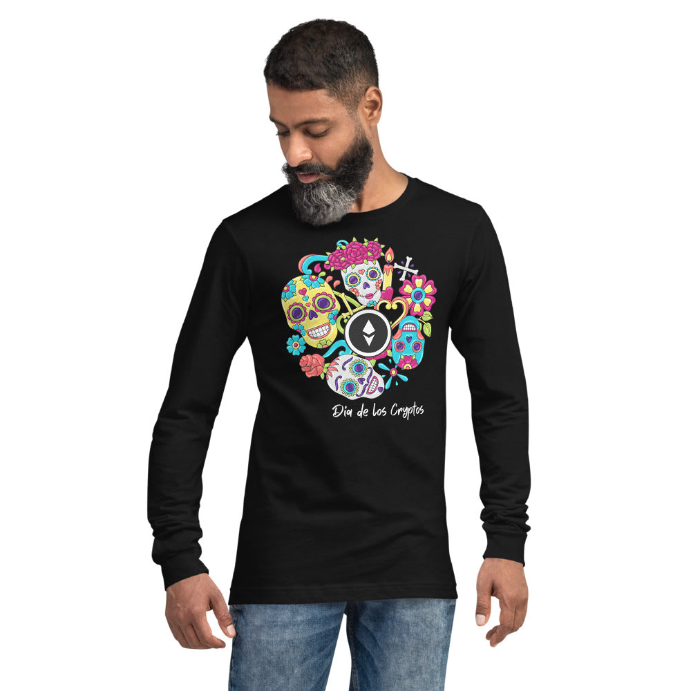 Dia De Los Cryptos (Ethereum) Unisex Long Sleeve Tee