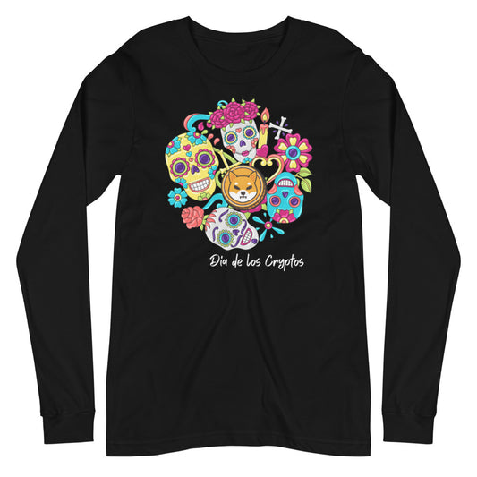 Dia De Los Cryptos (Shiba Inu) Unisex Long Sleeve Tee