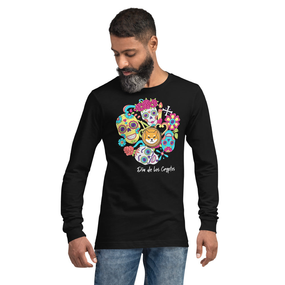 Dia De Los Cryptos (Shiba Inu) Unisex Long Sleeve Tee