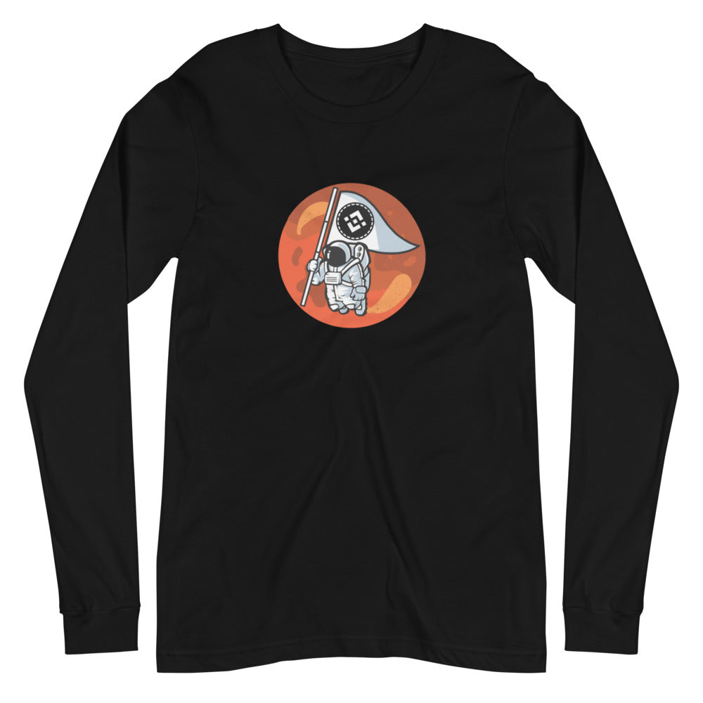 Binance To The Moon Unisex Long Sleeve Tee