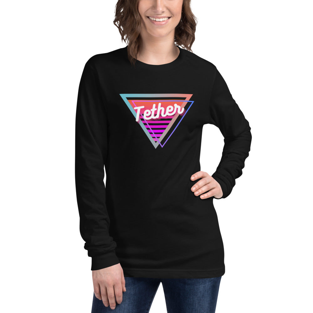 Tether Neon Triangle Unisex Long Sleeve Tee