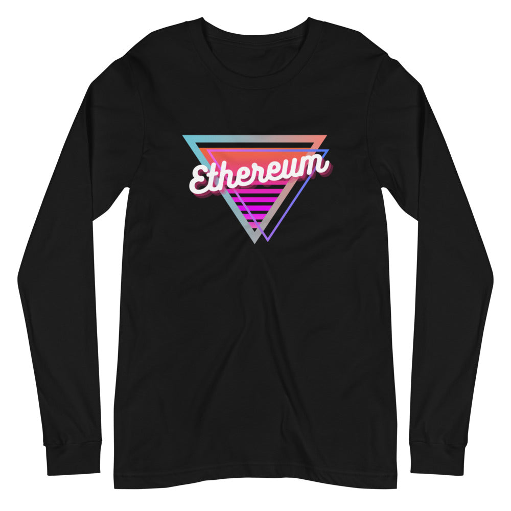 Ethereum Neon Triangle Unisex Long Sleeve Tee