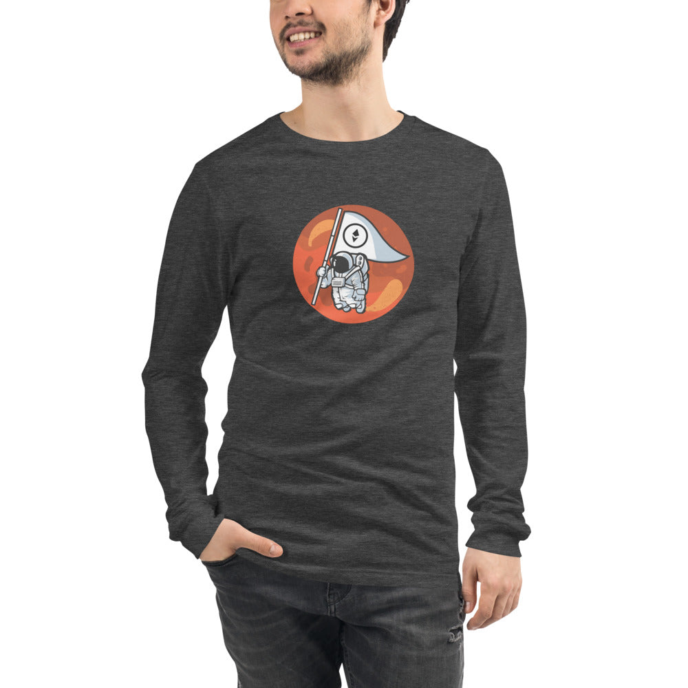 Ethereum To The Moon Unisex Long Sleeve Tee