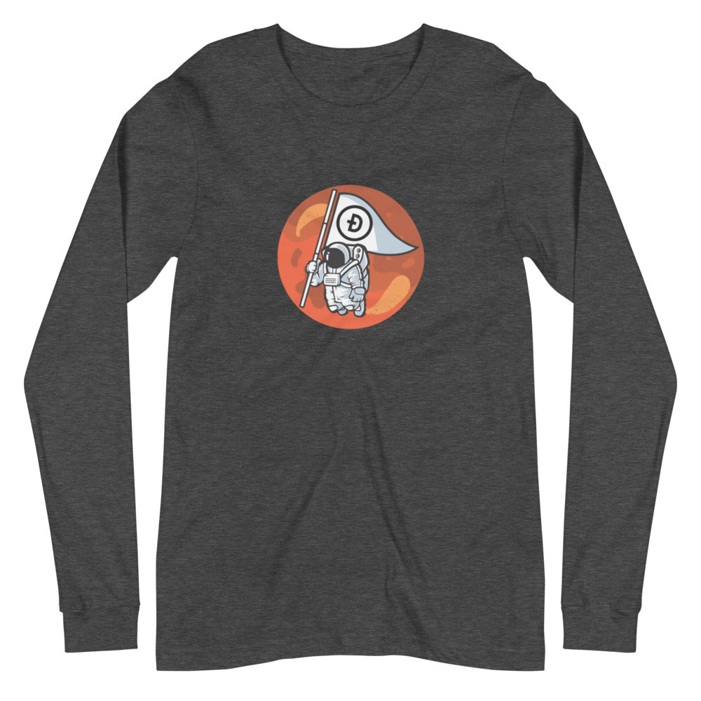 Dogecoin To The Moon Unisex Long Sleeve Tee