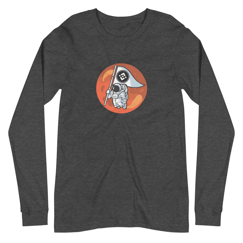 Binance To The Moon Unisex Long Sleeve Tee