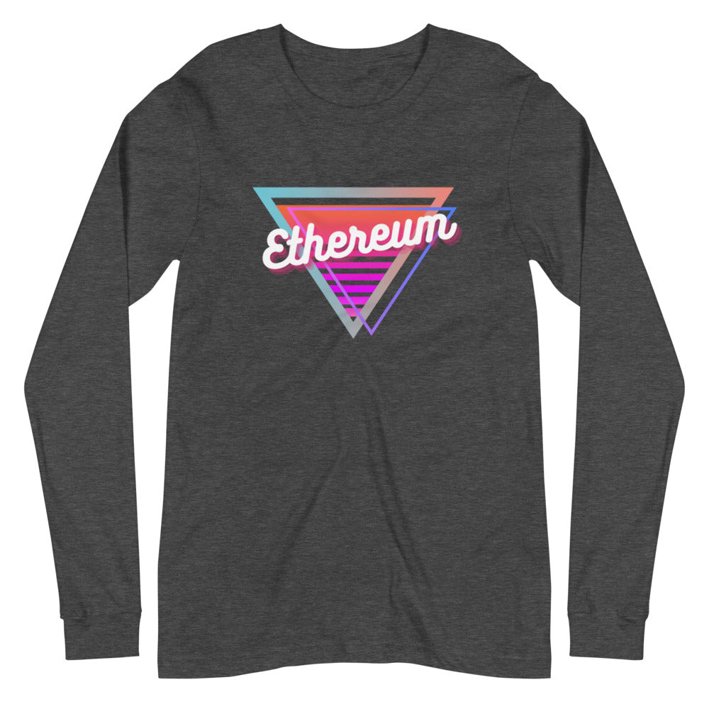 Ethereum Neon Triangle Unisex Long Sleeve Tee