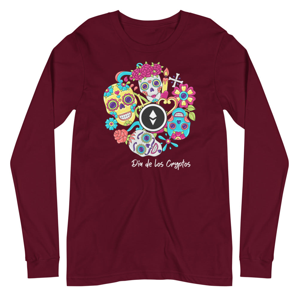 Dia De Los Cryptos (Ethereum) Unisex Long Sleeve Tee