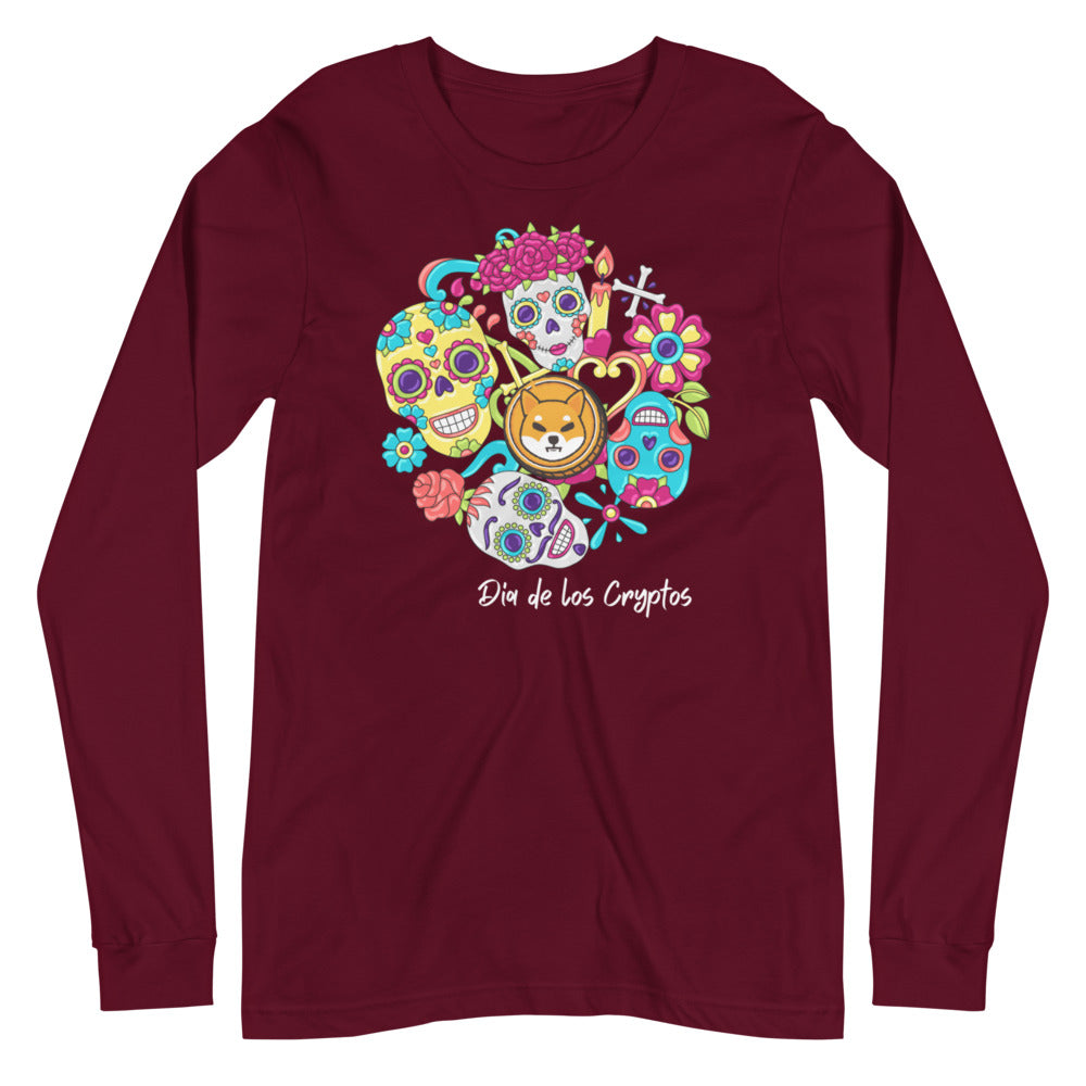 Dia De Los Cryptos (Shiba Inu) Unisex Long Sleeve Tee