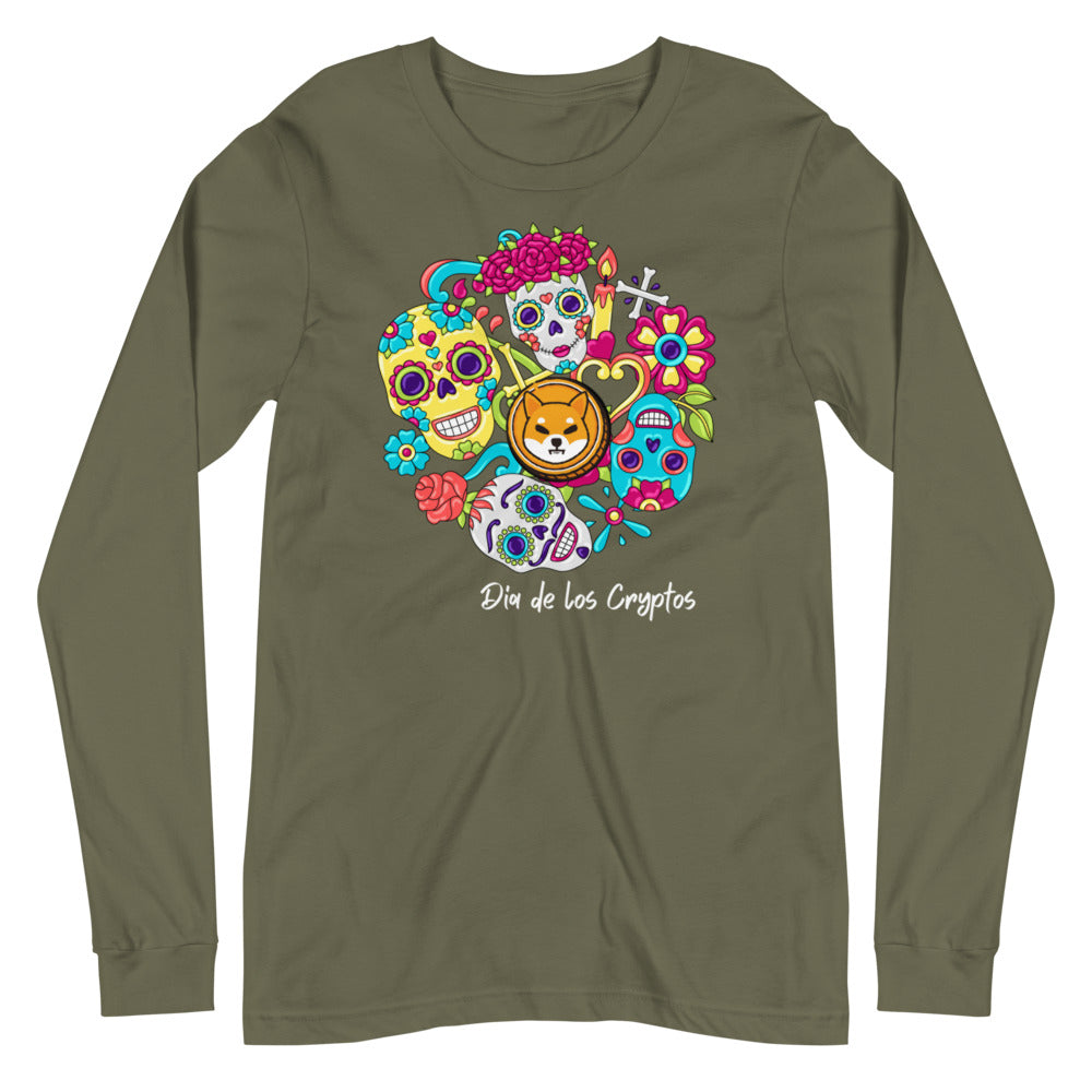 Dia De Los Cryptos (Shiba Inu) Unisex Long Sleeve Tee