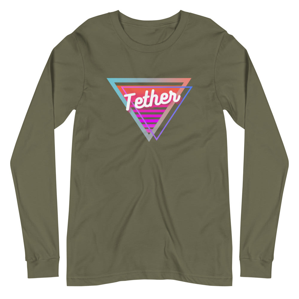 Tether Neon Triangle Unisex Long Sleeve Tee