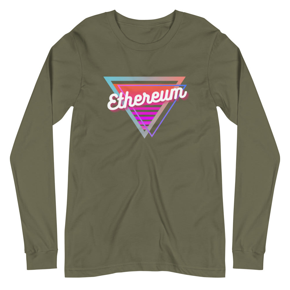 Ethereum Neon Triangle Unisex Long Sleeve Tee