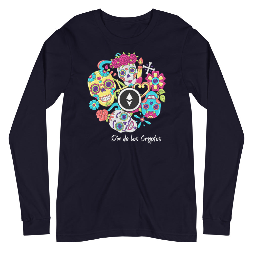 Dia De Los Cryptos (Ethereum) Unisex Long Sleeve Tee