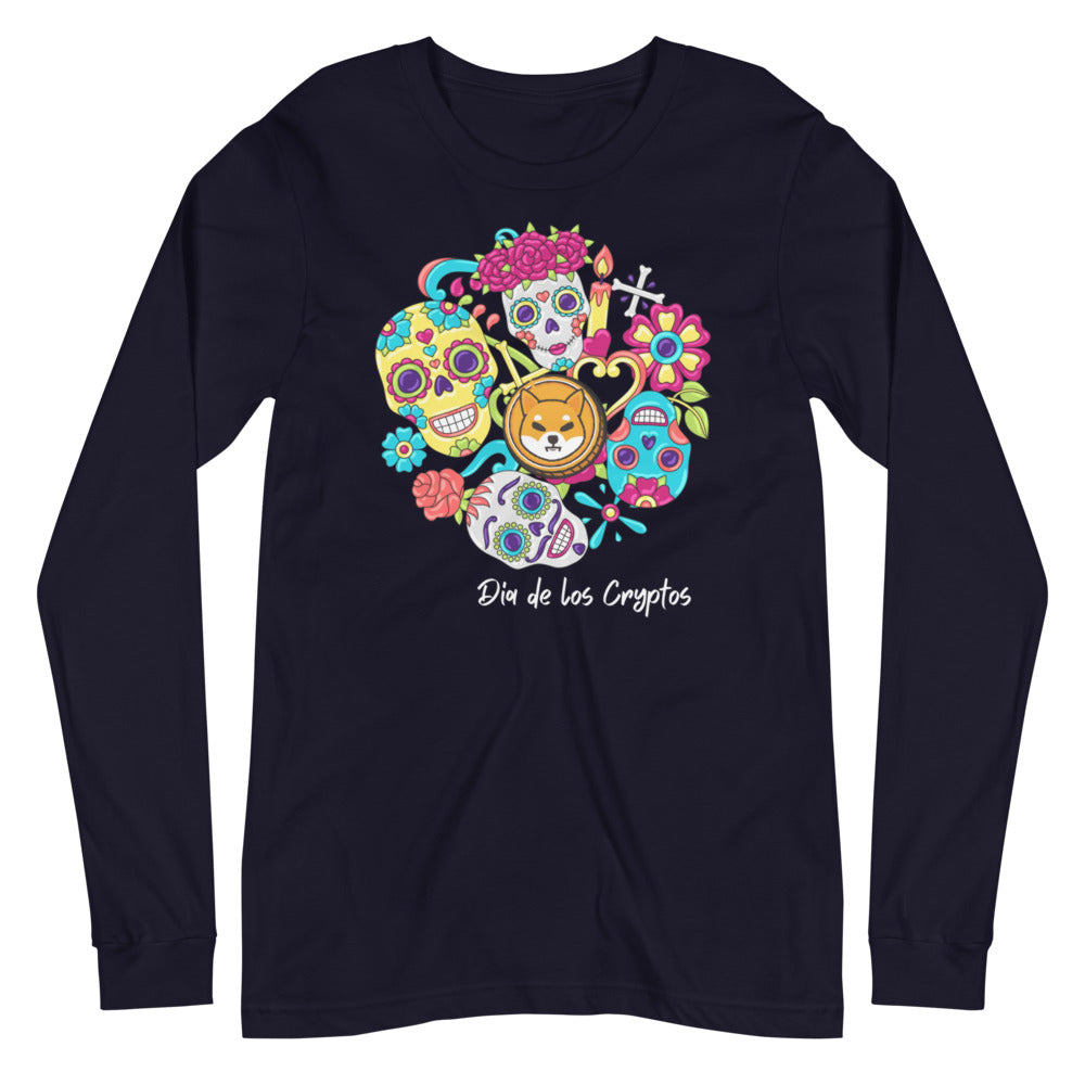 Dia De Los Cryptos (Shiba Inu) Unisex Long Sleeve Tee