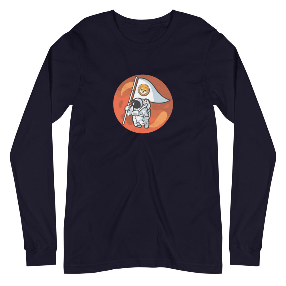 Shiba Inu To The Moon Unisex Long Sleeve Tee
