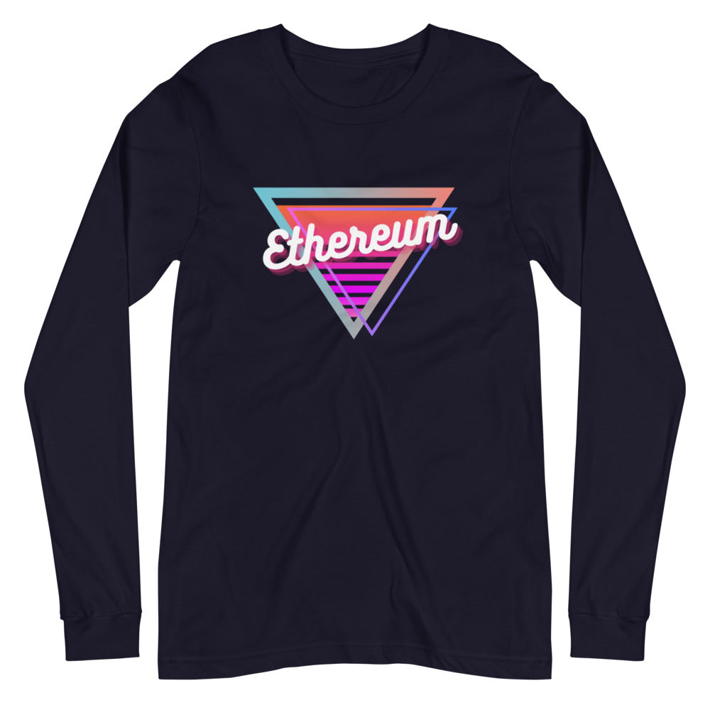 Ethereum Neon Triangle Unisex Long Sleeve Tee