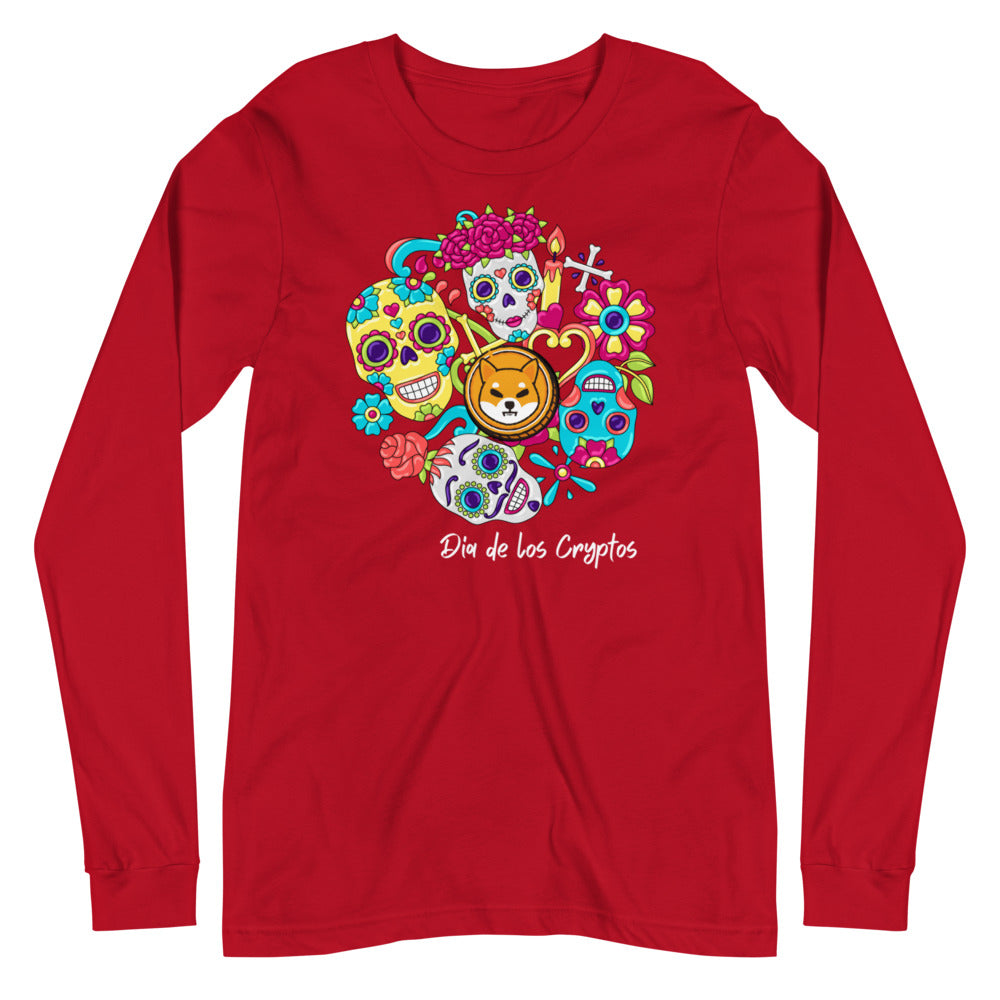 Dia De Los Cryptos (Shiba Inu) Unisex Long Sleeve Tee