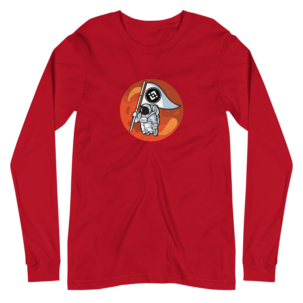 Binance To The Moon Unisex Long Sleeve Tee
