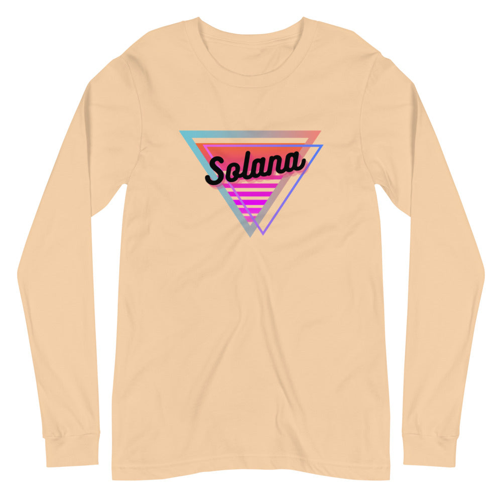 Solana Neon Triangle Unisex Long Sleeve Tee