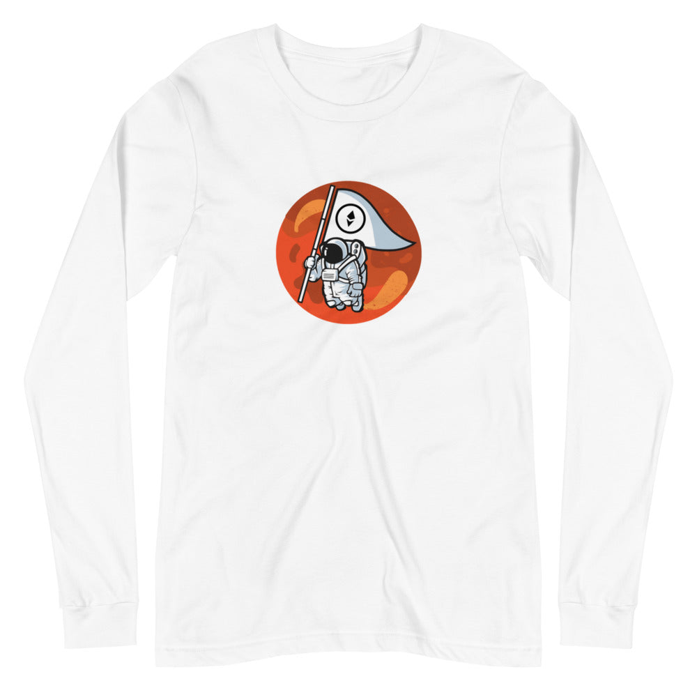 Ethereum To The Moon Unisex Long Sleeve Tee