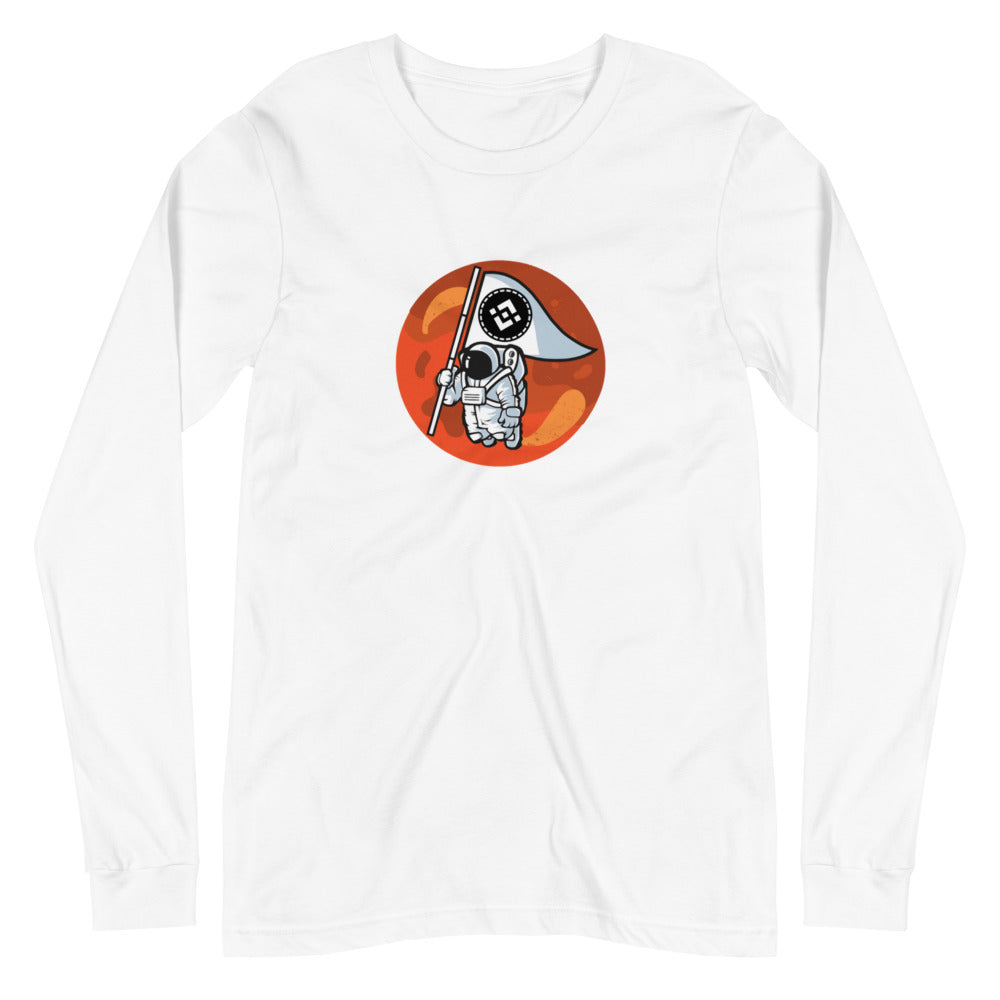 Binance To The Moon Unisex Long Sleeve Tee