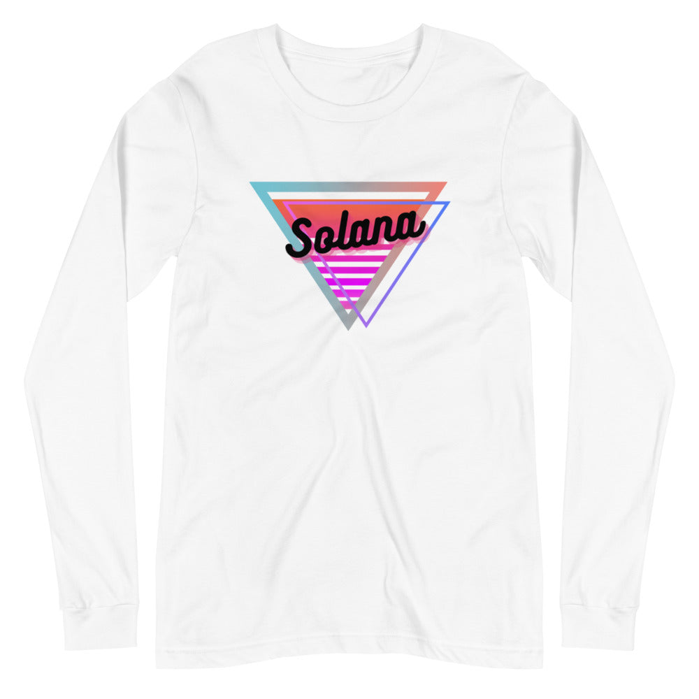Solana Neon Triangle Unisex Long Sleeve Tee