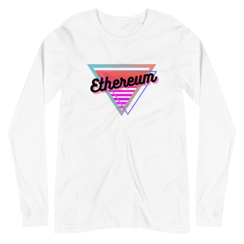 Ethereum Neon Triangle Unisex Long Sleeve Tee
