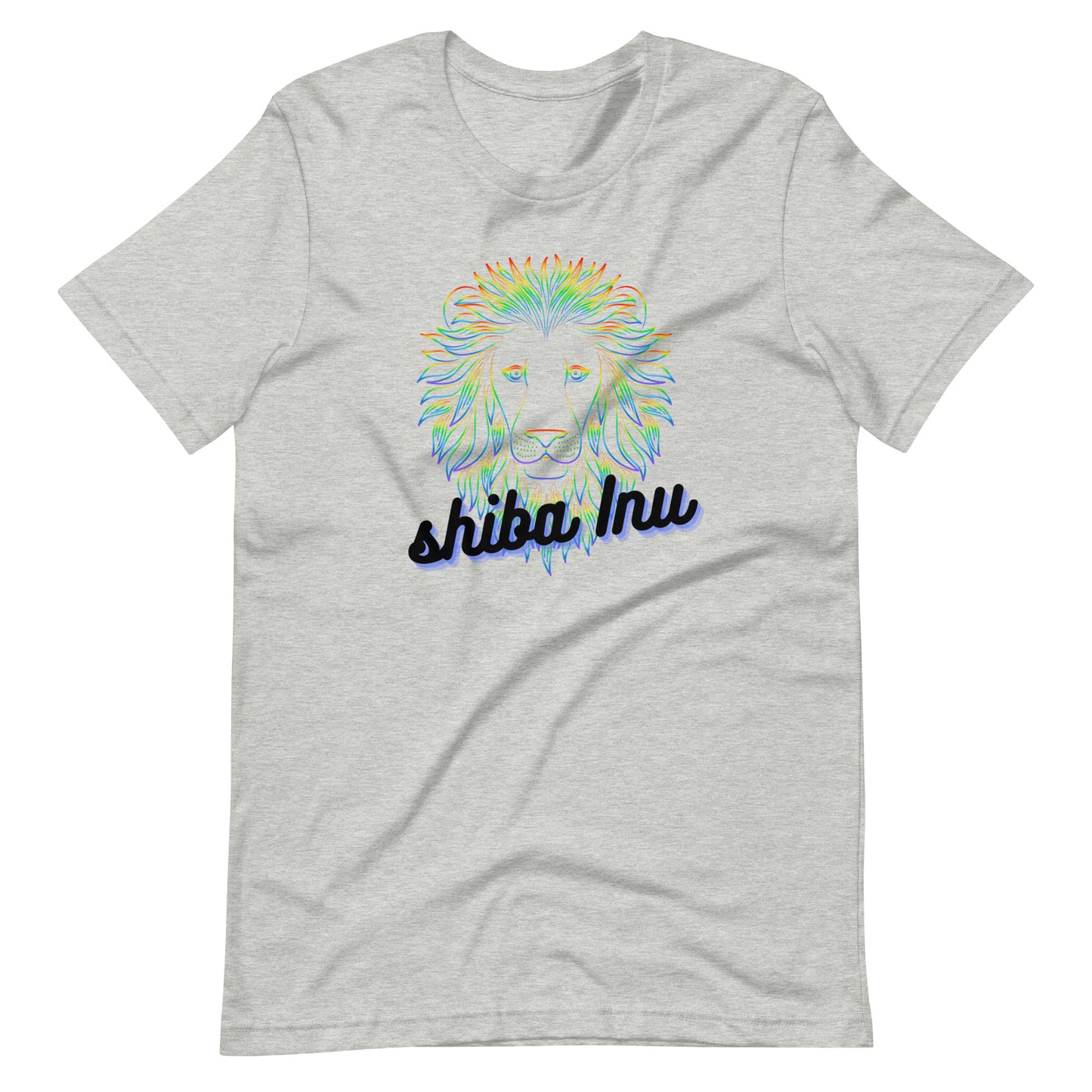 Shiba Inu Neon Lion Unisex t-shirt