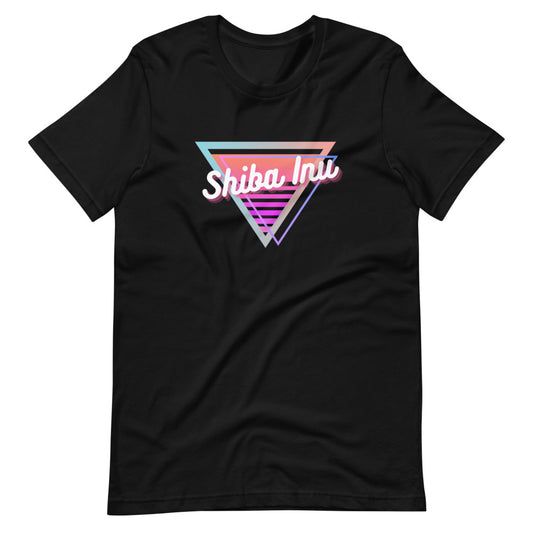 Neon Triangle (Shiba Inu) Short-sleeve unisex t-shirt