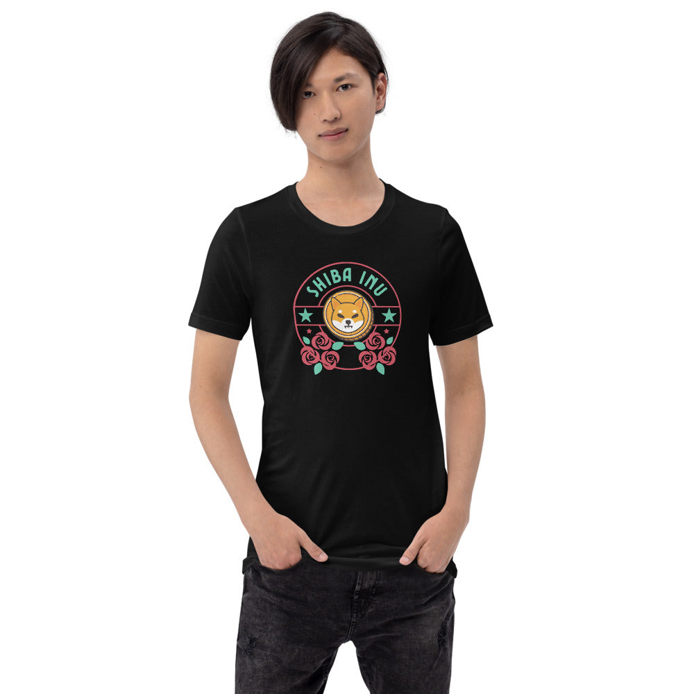 Rosy Shiba Inu Short-sleeve unisex t-shirt