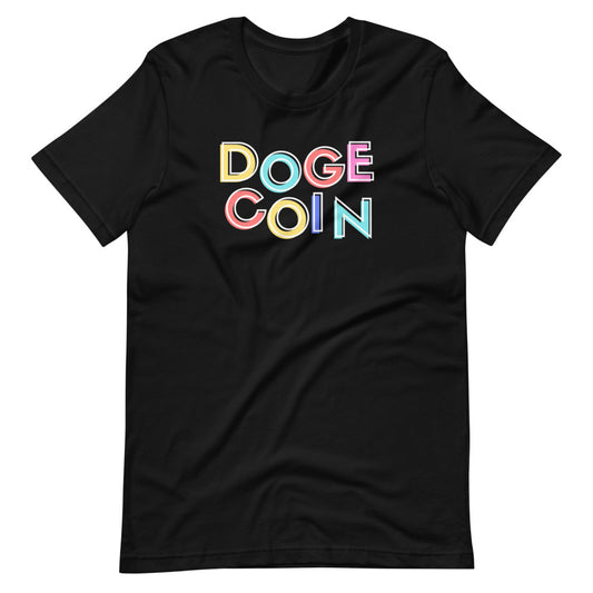 Dogecoin Colors Short-sleeve unisex t-shirt