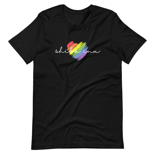 Shiba Inu Heart Unisex t-shirt