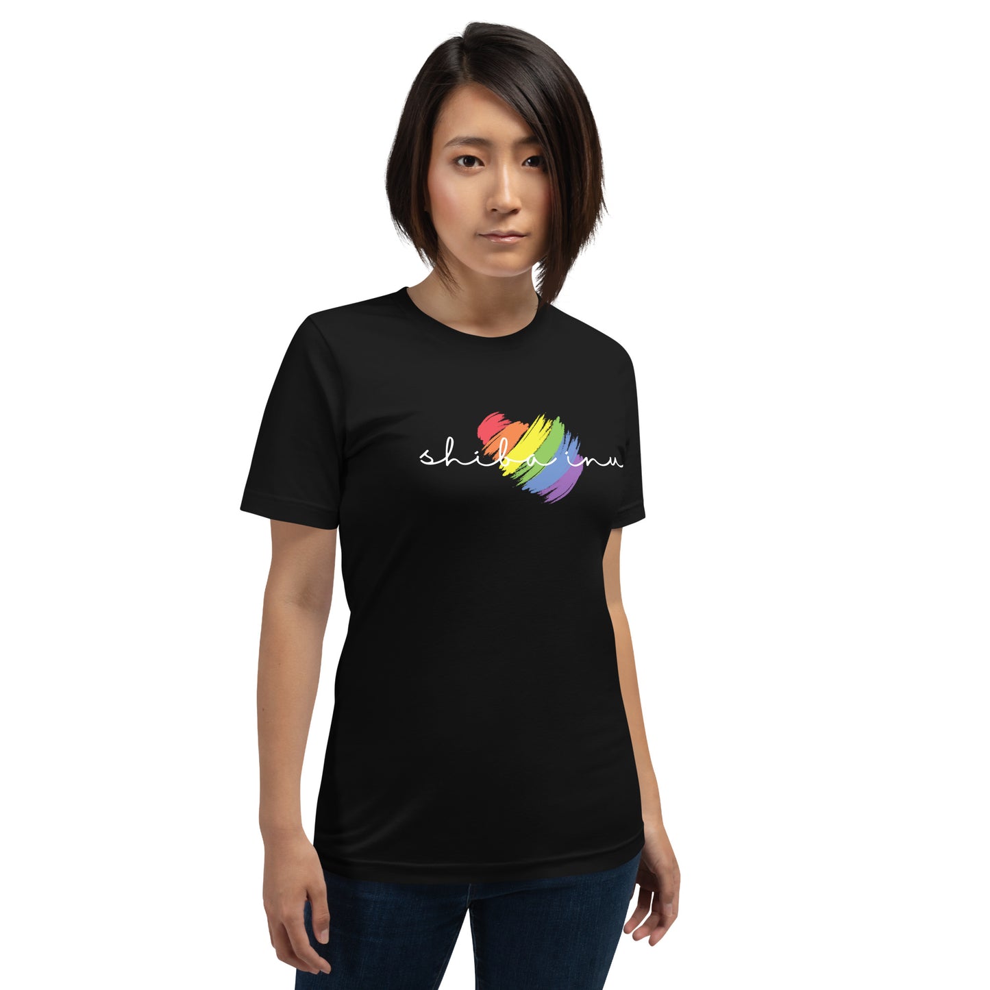 Shiba Inu Heart Unisex t-shirt