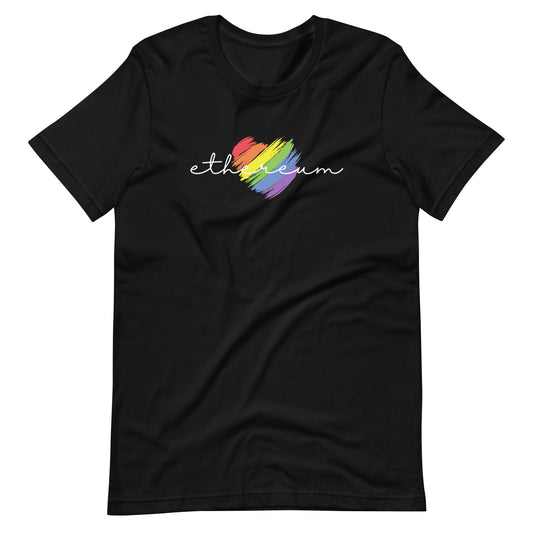 Ethereum Heart Unisex t-shirt