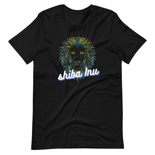 Shiba Inu Neon Lion Unisex t-shirt