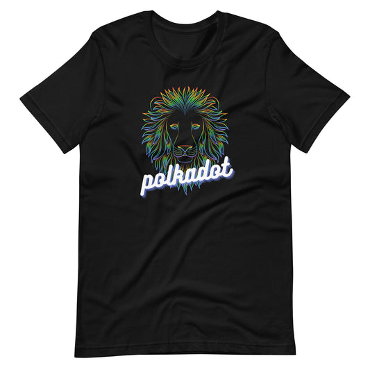 Polkadot Neon Lion Unisex t-shirt