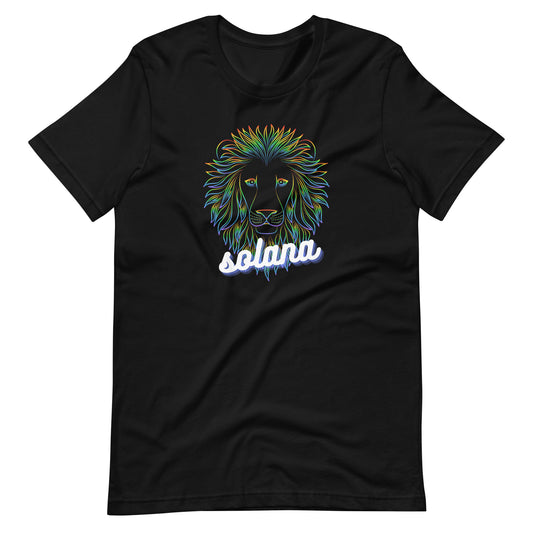 Solana Neon Lion Unisex t-shirt