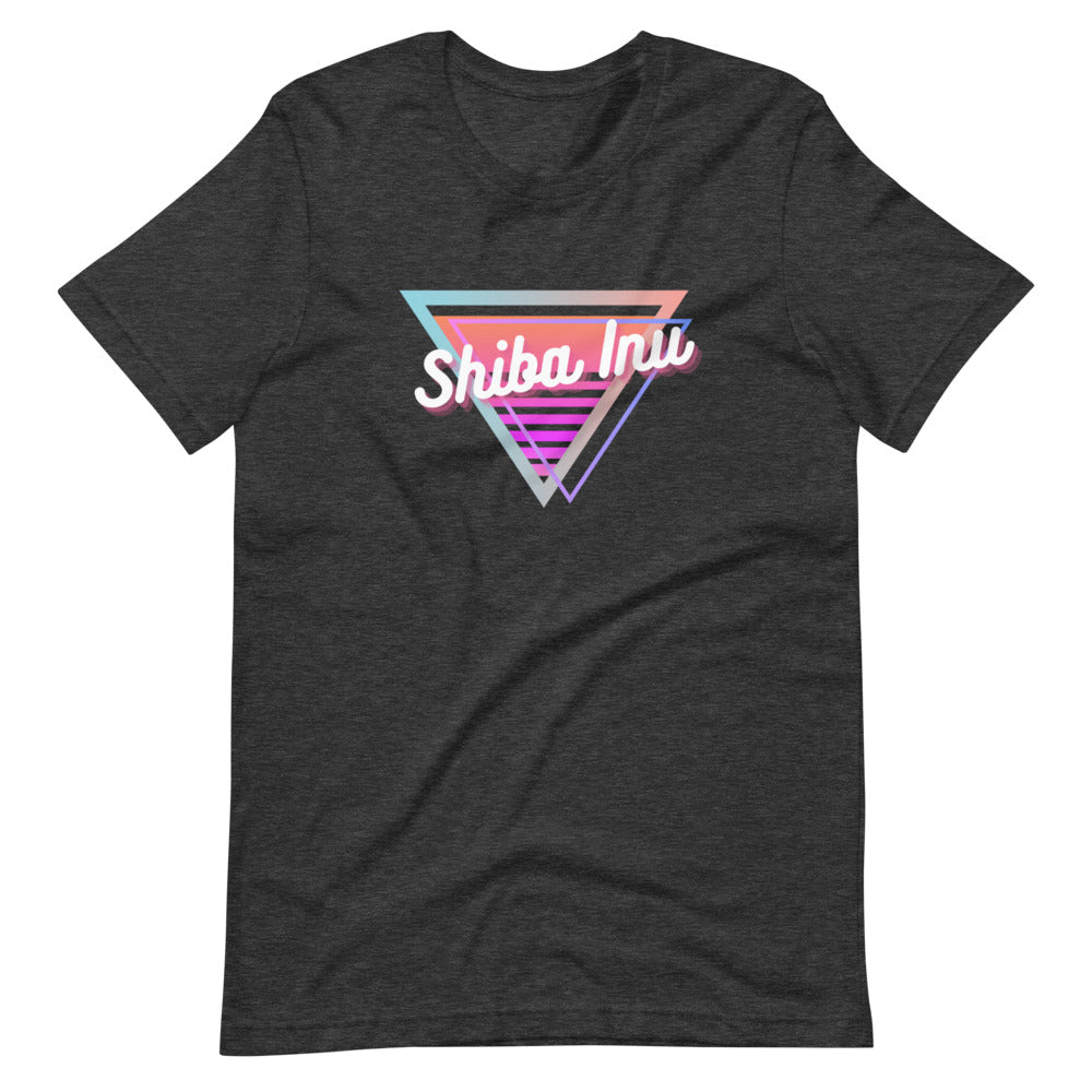 Neon Triangle (Shiba Inu) Short-sleeve unisex t-shirt