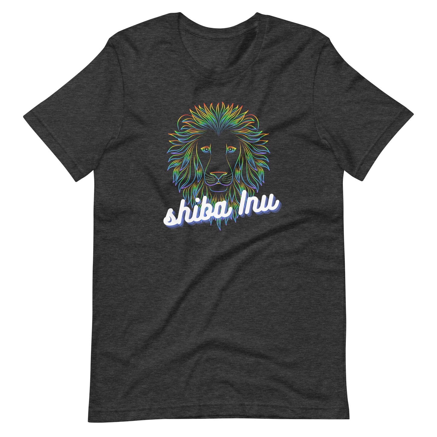 Shiba Inu Neon Lion Unisex t-shirt