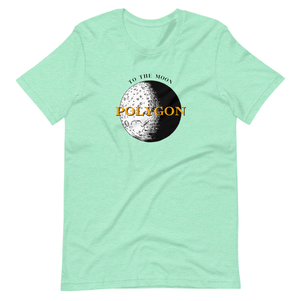 Moon (Polygon) Short-sleeve unisex t-shirt