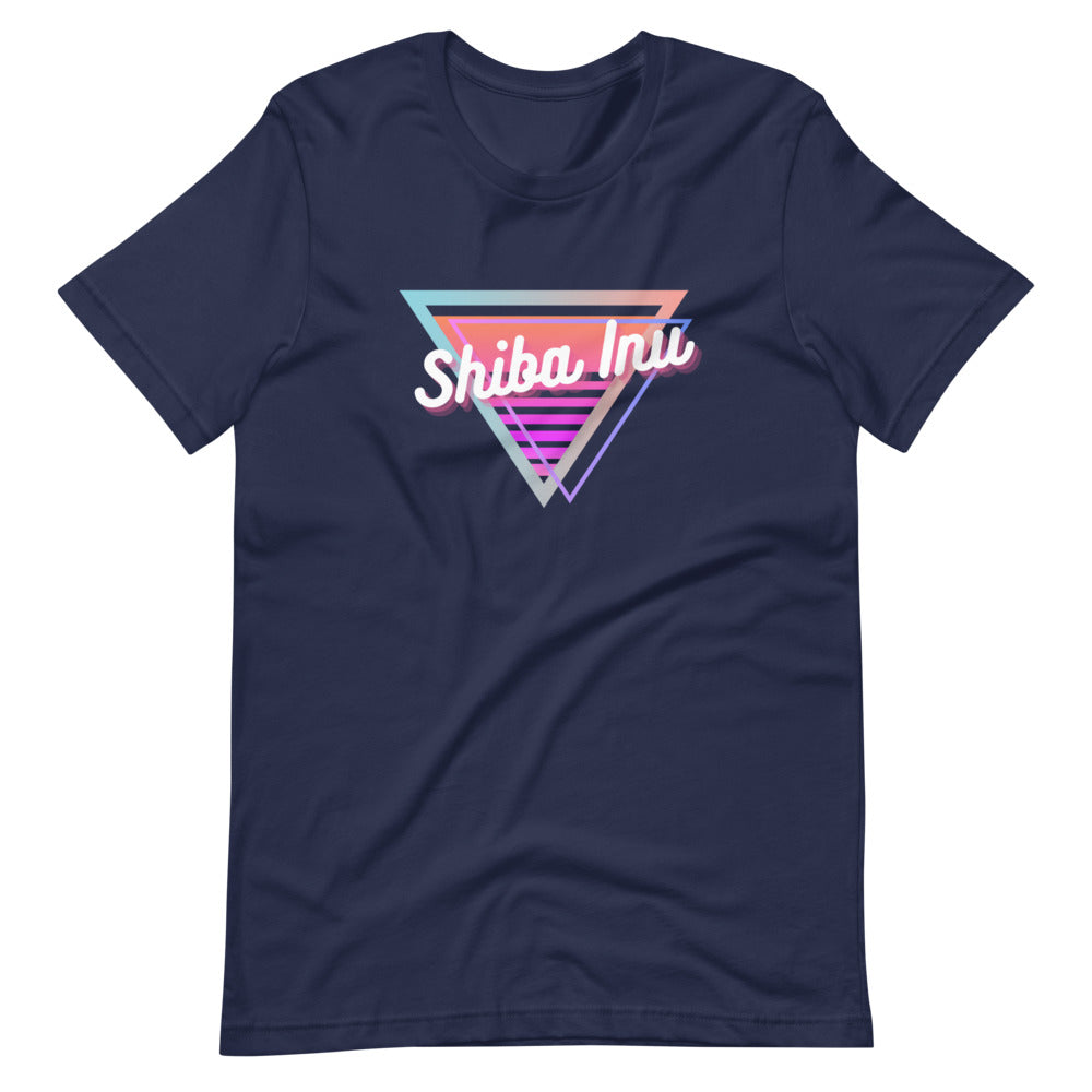 Neon Triangle (Shiba Inu) Short-sleeve unisex t-shirt