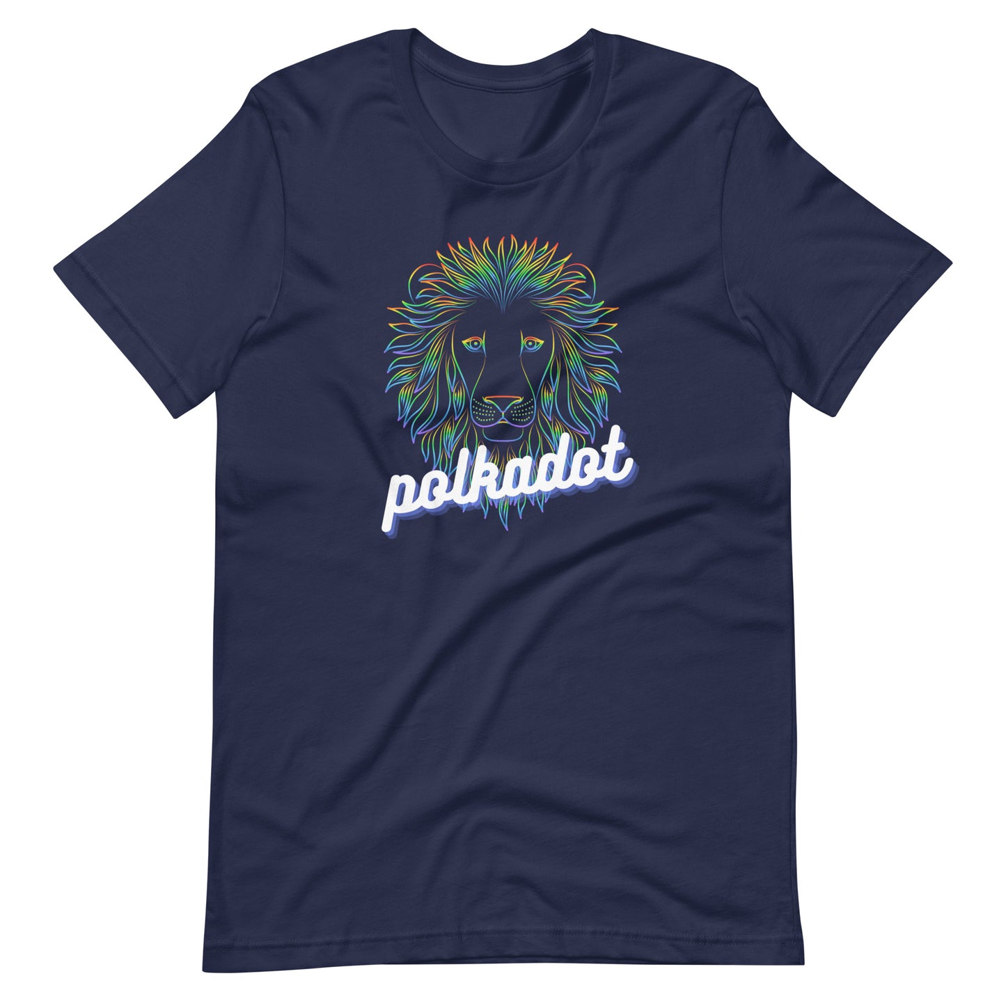 Polkadot Neon Lion Unisex t-shirt