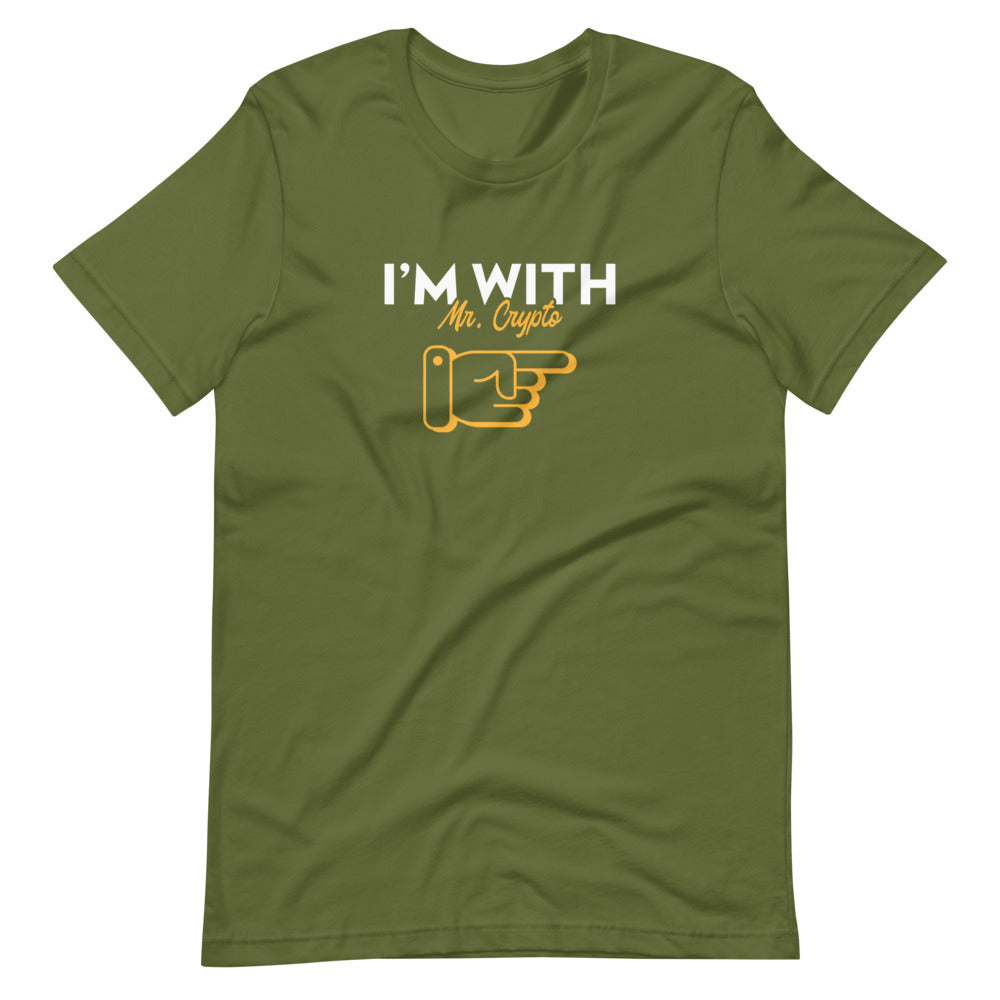 I'm with Mr. Crypto Short-sleeve unisex t-shirt