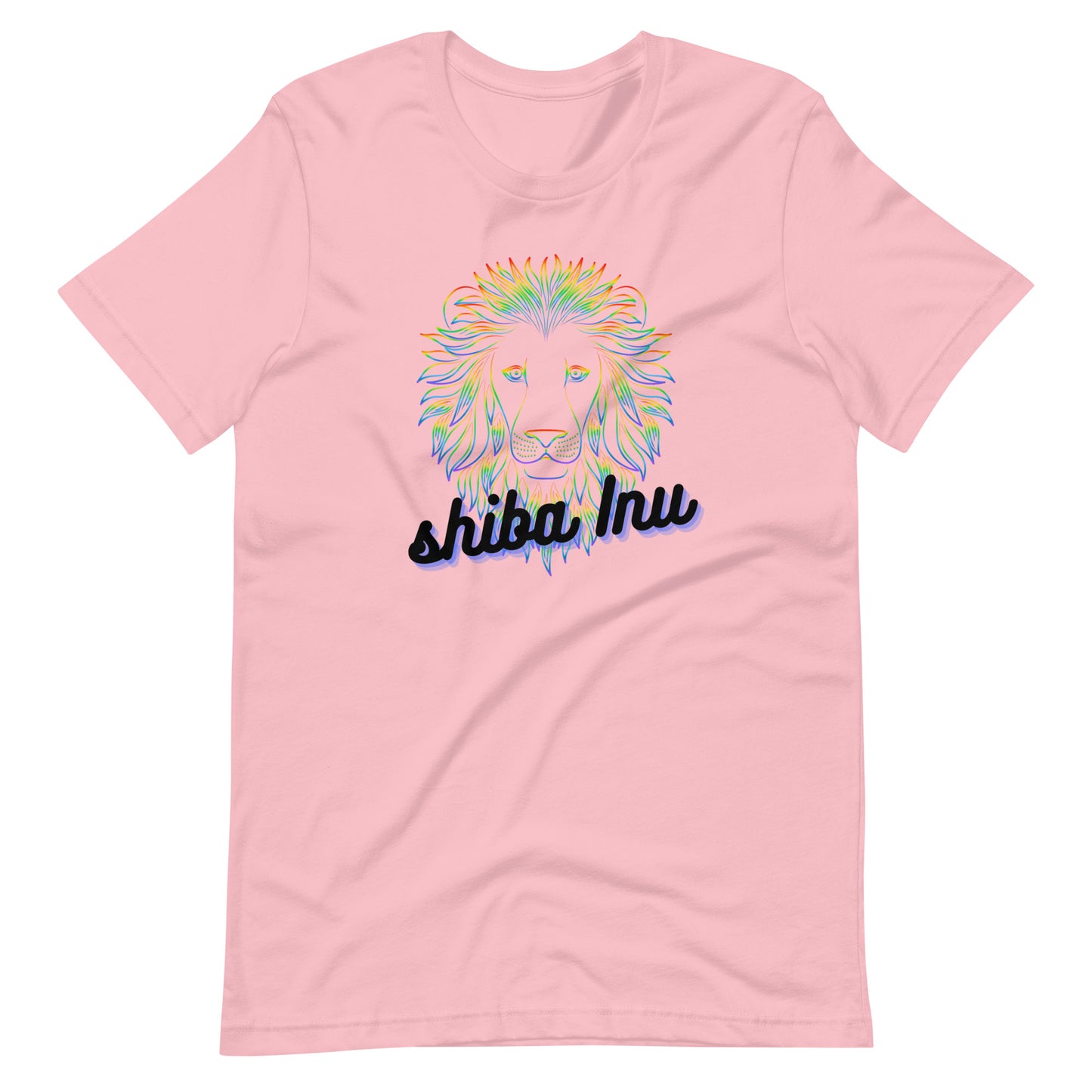 Shiba Inu Neon Lion Unisex t-shirt