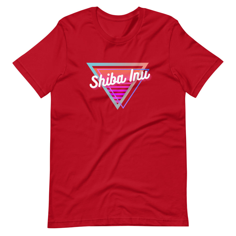 Neon Triangle (Shiba Inu) Short-sleeve unisex t-shirt
