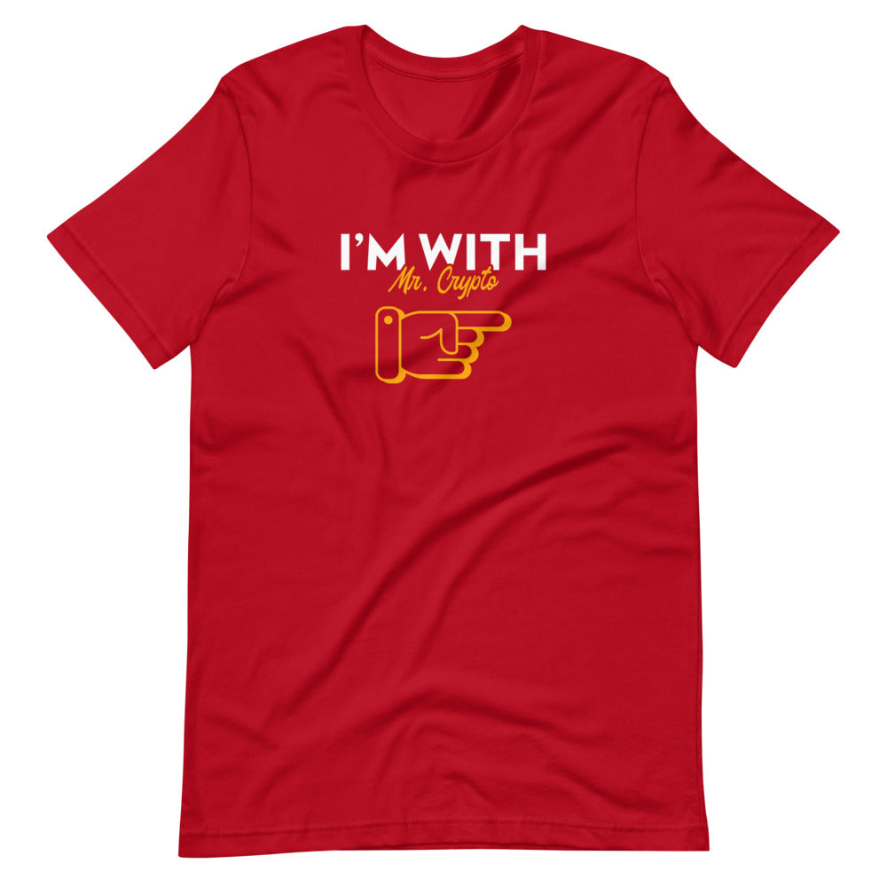I'm with Mr. Crypto Short-sleeve unisex t-shirt